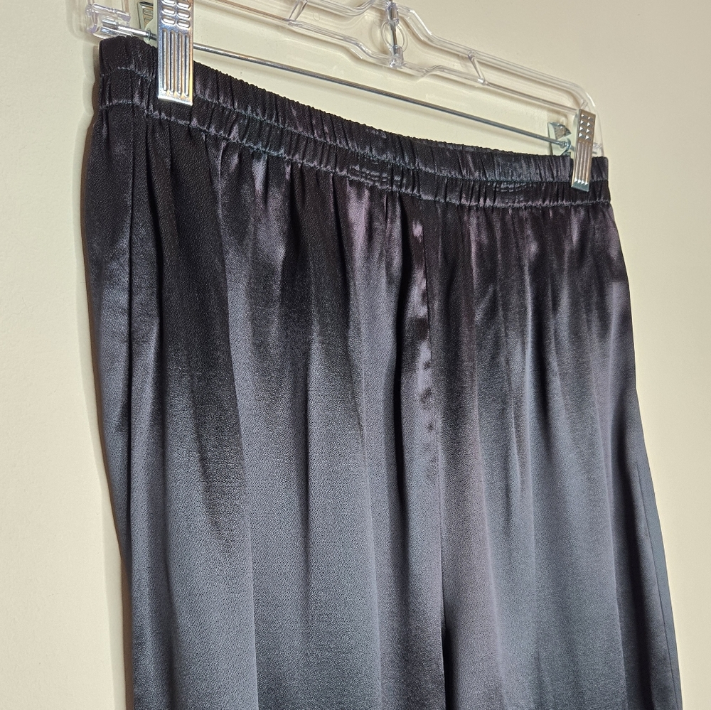 R & M RICHARDS BY KAREN WONG Vintage Satiny Flowy Elastic Waist Pant - Picture 2 of 8